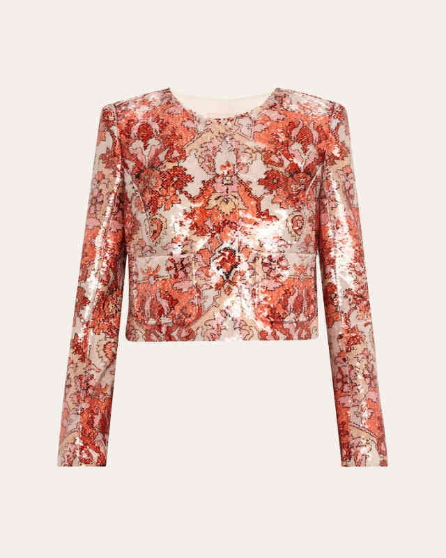 Aspen Sequined Damask Jacket